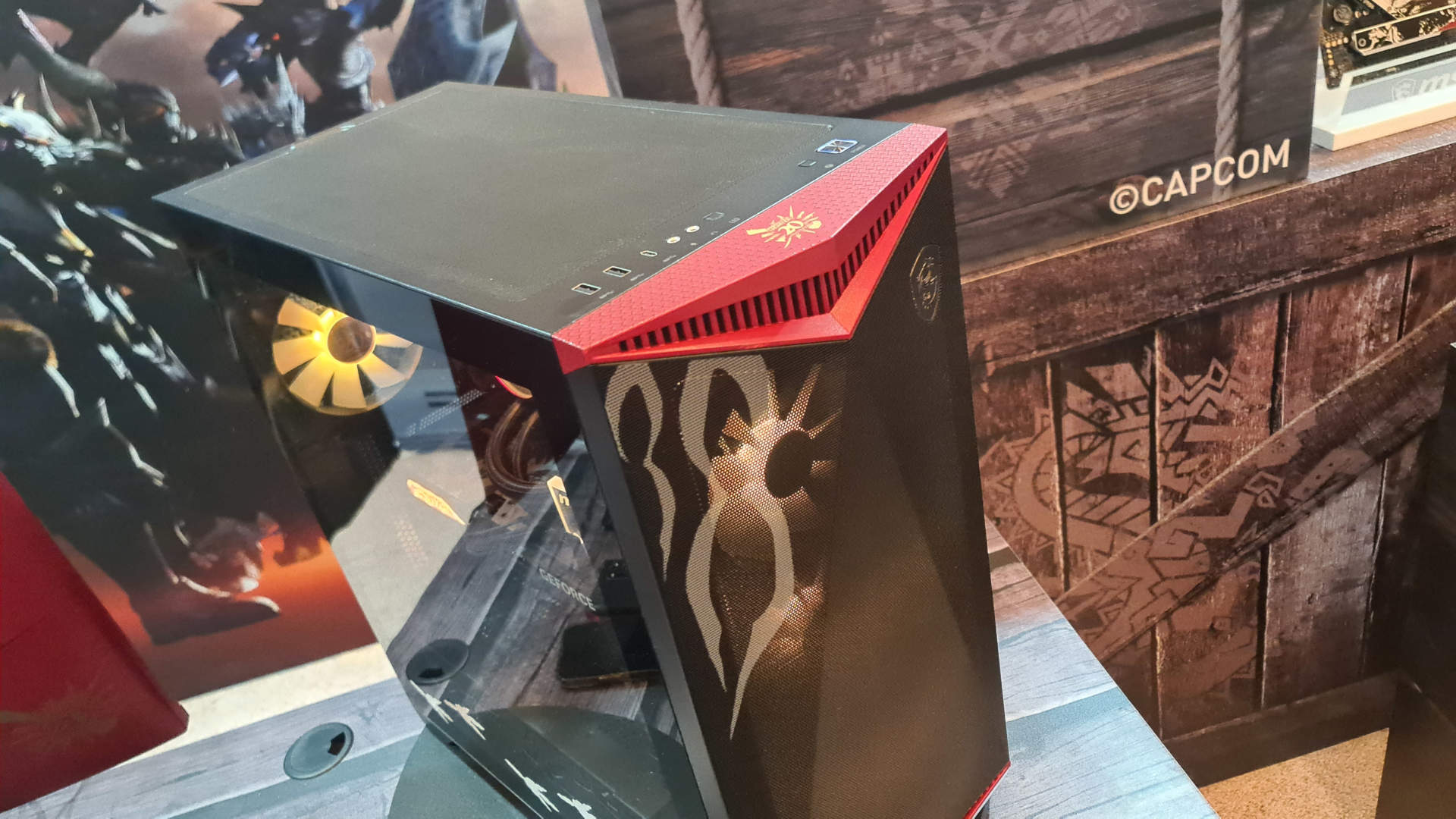 MSI and Capcom colloboration of Monster Hunter themed PC components and products
