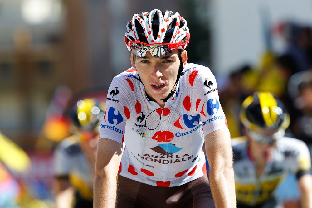 Romain bardet finishes stage 20