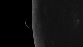 The crescent moon will block the planet Venus from view in the early morning sky on June 19, 2020.