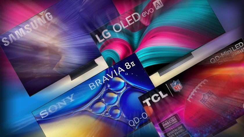 The LG C5, TCL QM7K, Sony Bravia 8 II and Samsung S90F grouped together 