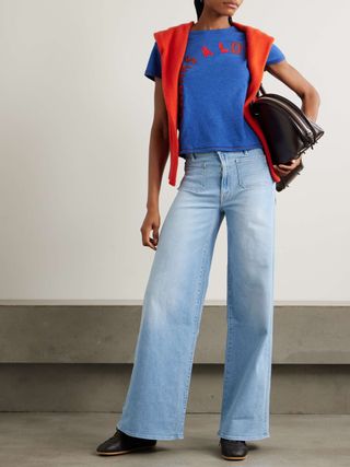 The Patch Pocket Undercover Sneak High-Rise Wide-Leg Jeans