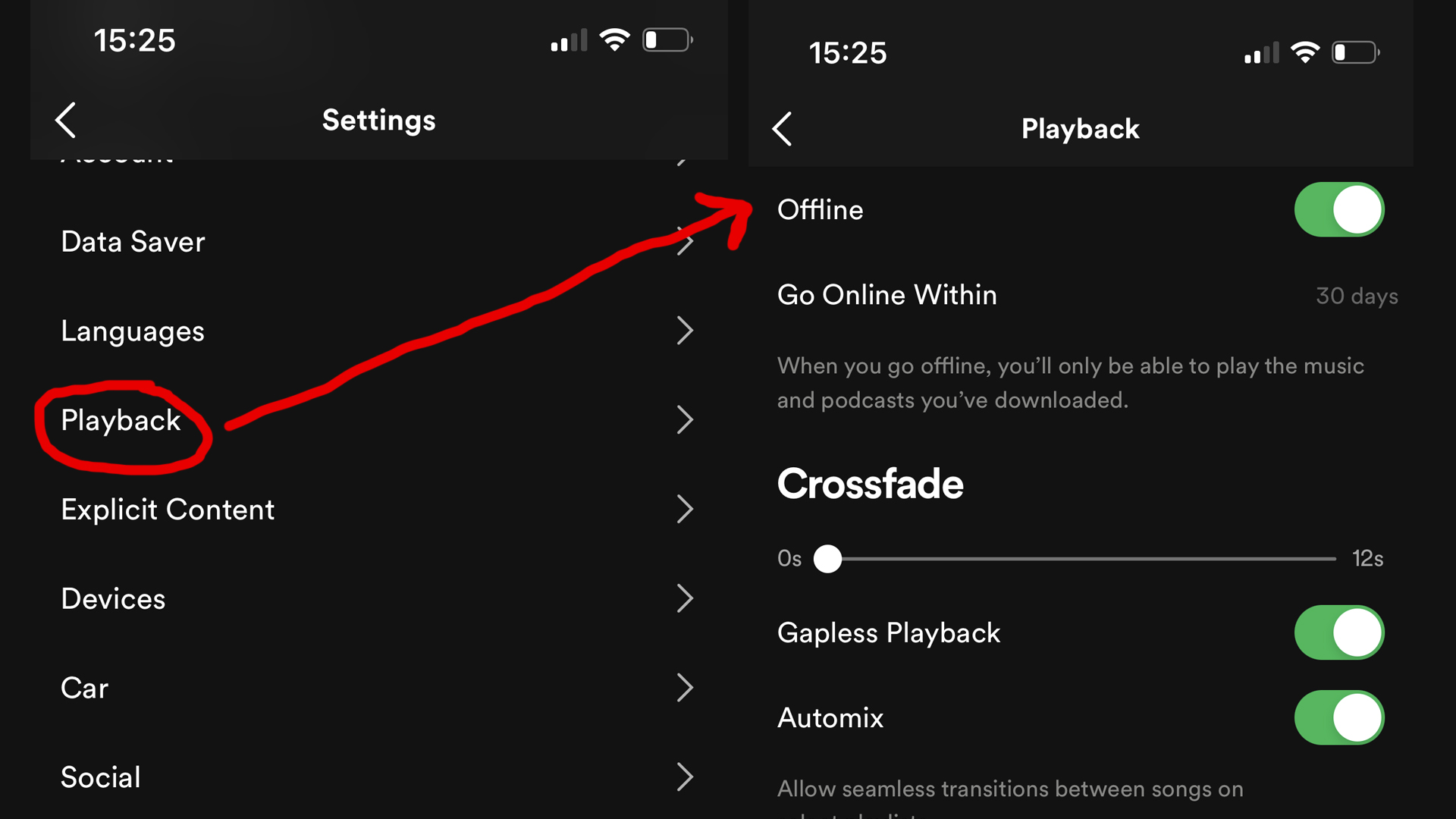 a screenshot of the spotify app on mobile