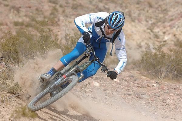 While best known as a XC racer, Adam Craig is equally skilled going downhill as well as up.