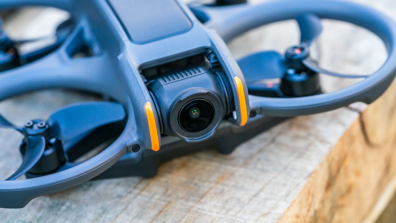 DJI Avata 2 FPV drone camera closeup