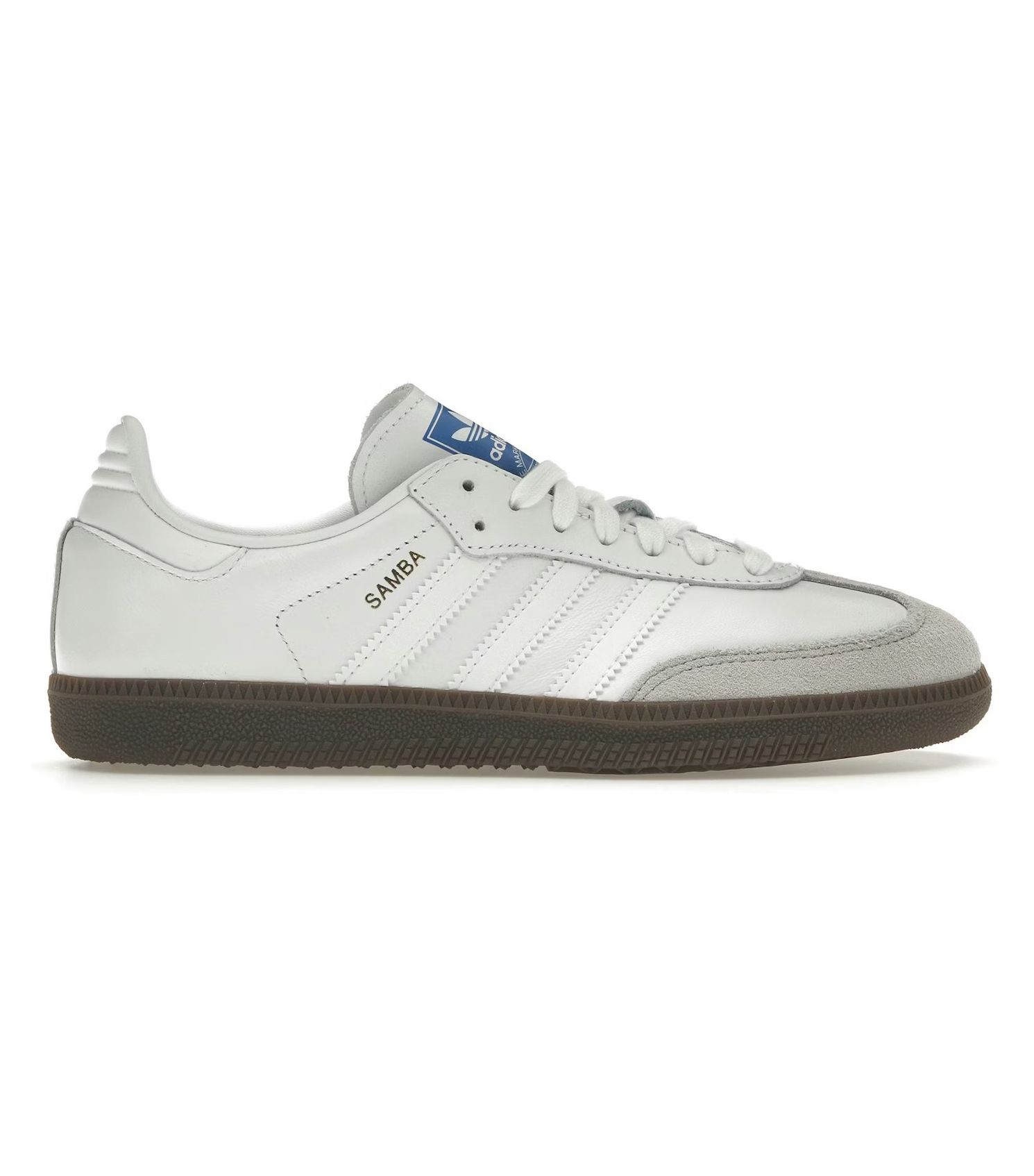 Adidas, Samba Sneakers in Cloud White Blue Gum
