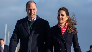 swansea, wales february 04 prince william, duke of cambridge and catherine, duchess of cambridge leave the rnli lifeboat station on mumbles pier on february 4, 2020 in swansea, wales photo by polly thomasgetty images