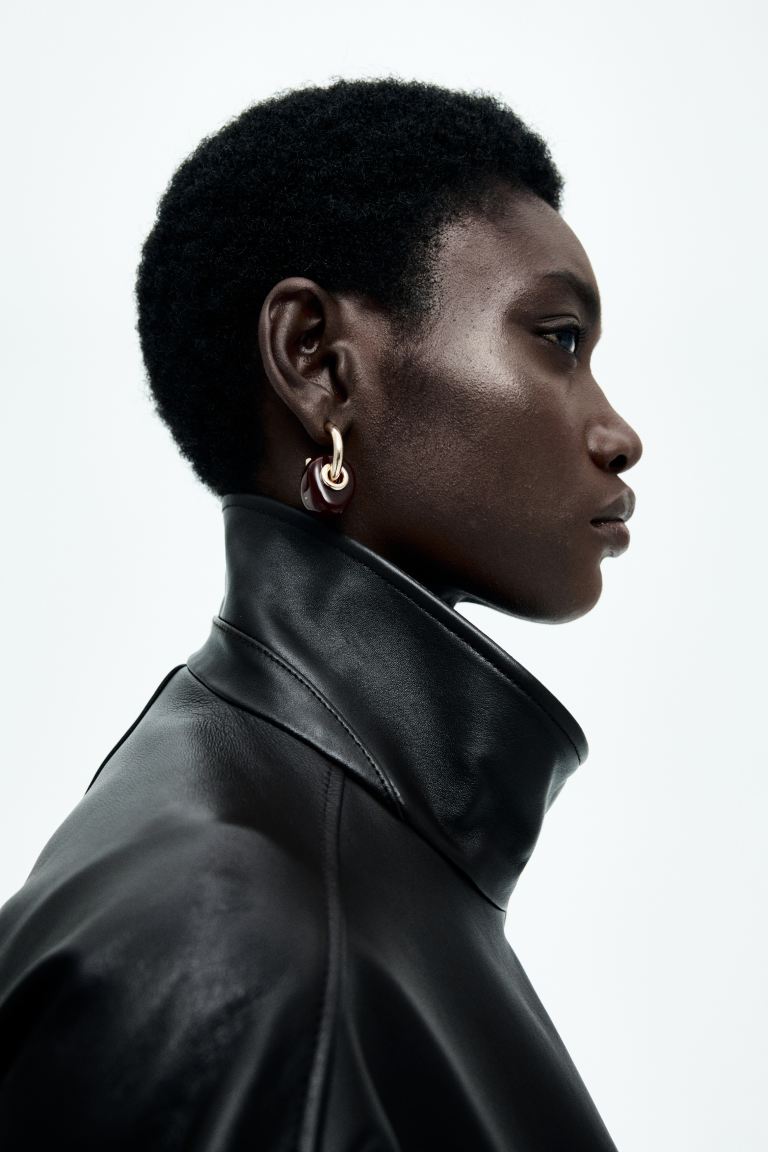 Pendant Hoop Earrings