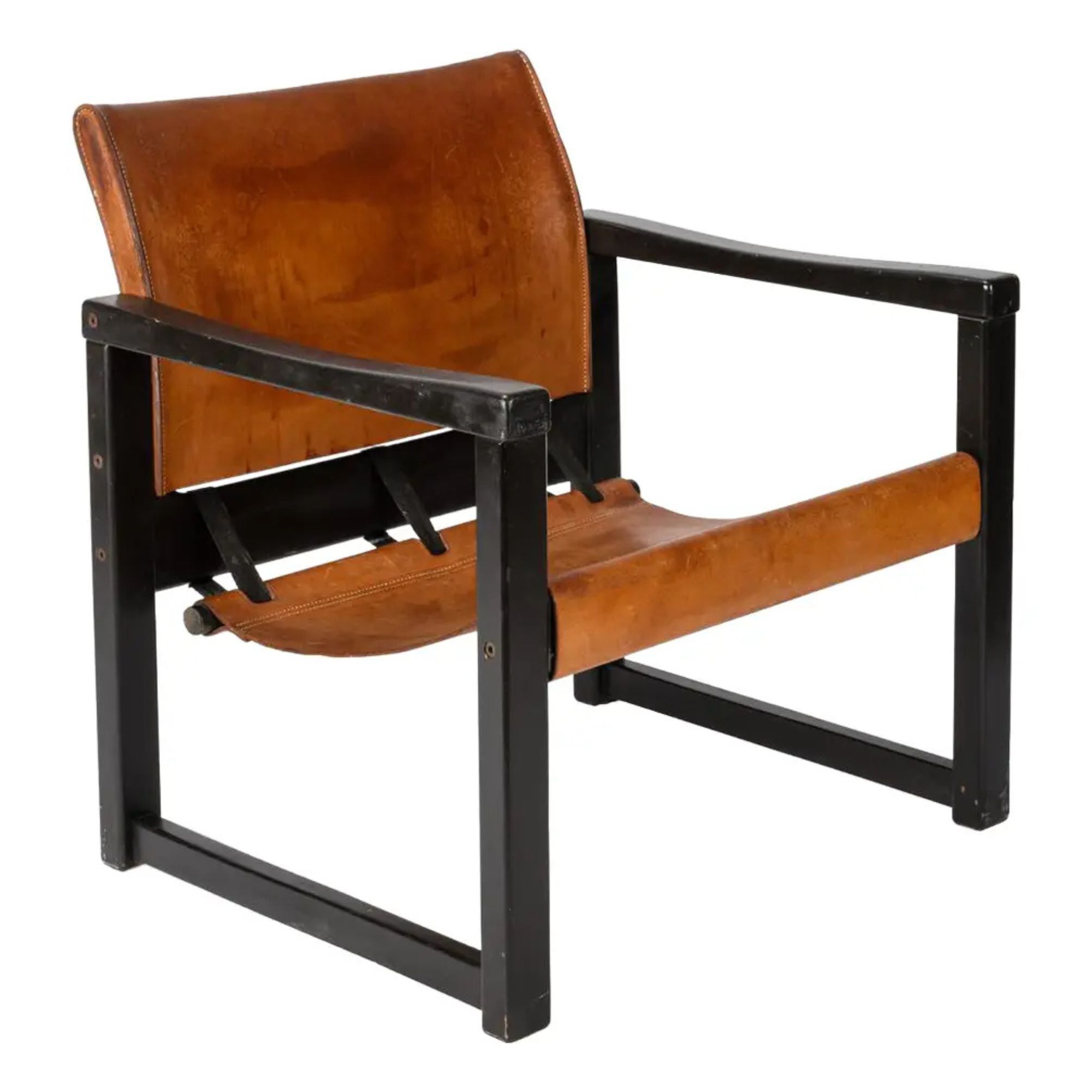 Safari Leather Armchair by Karin Mobring, 1970s