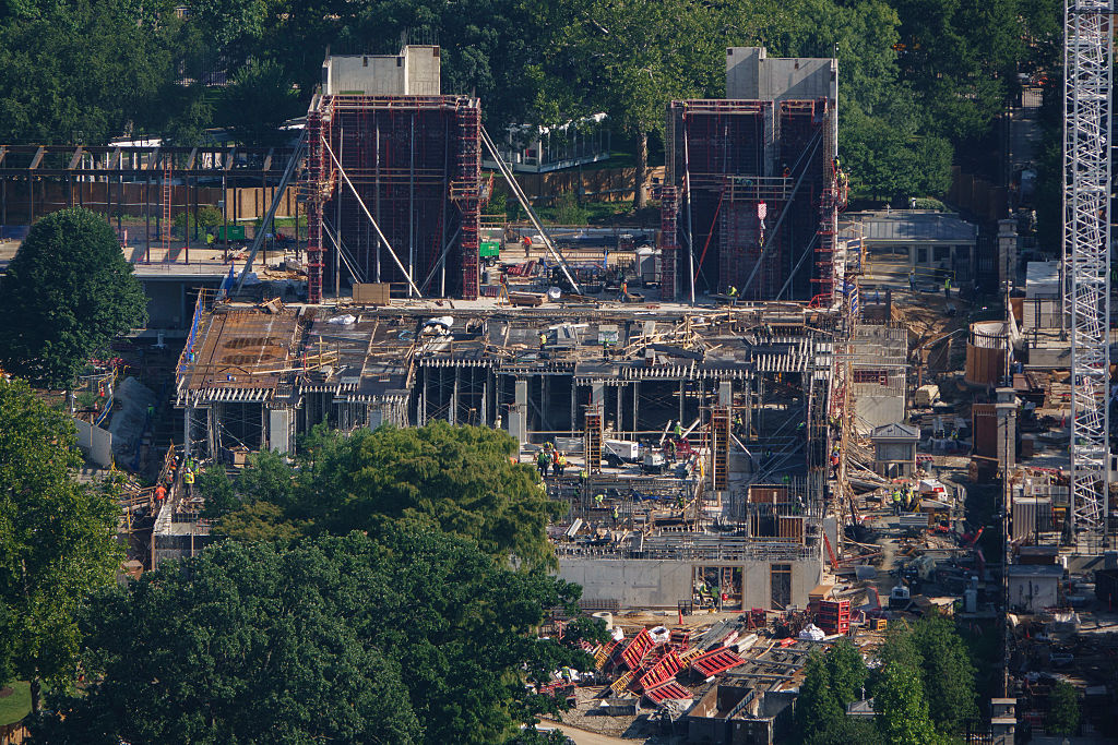 white house ballroom construction