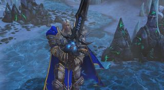 Arthas in the Warcraft 3: Re-Reforged mod