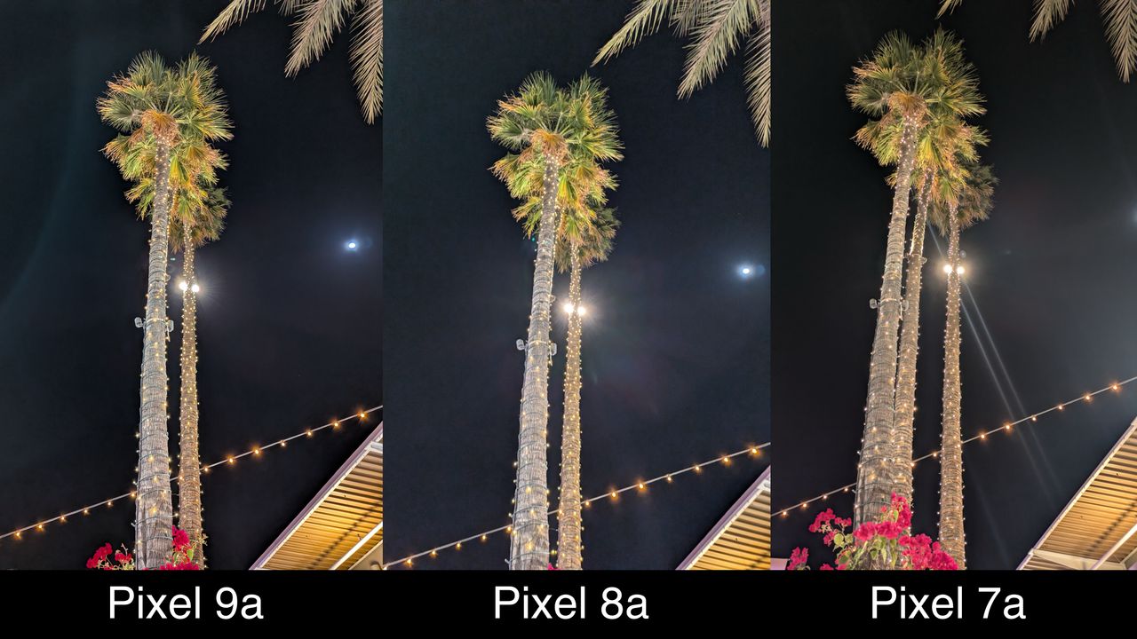 Camera samples comparing the Pixel 9a to the Pixel 8a and Pixel 7a.