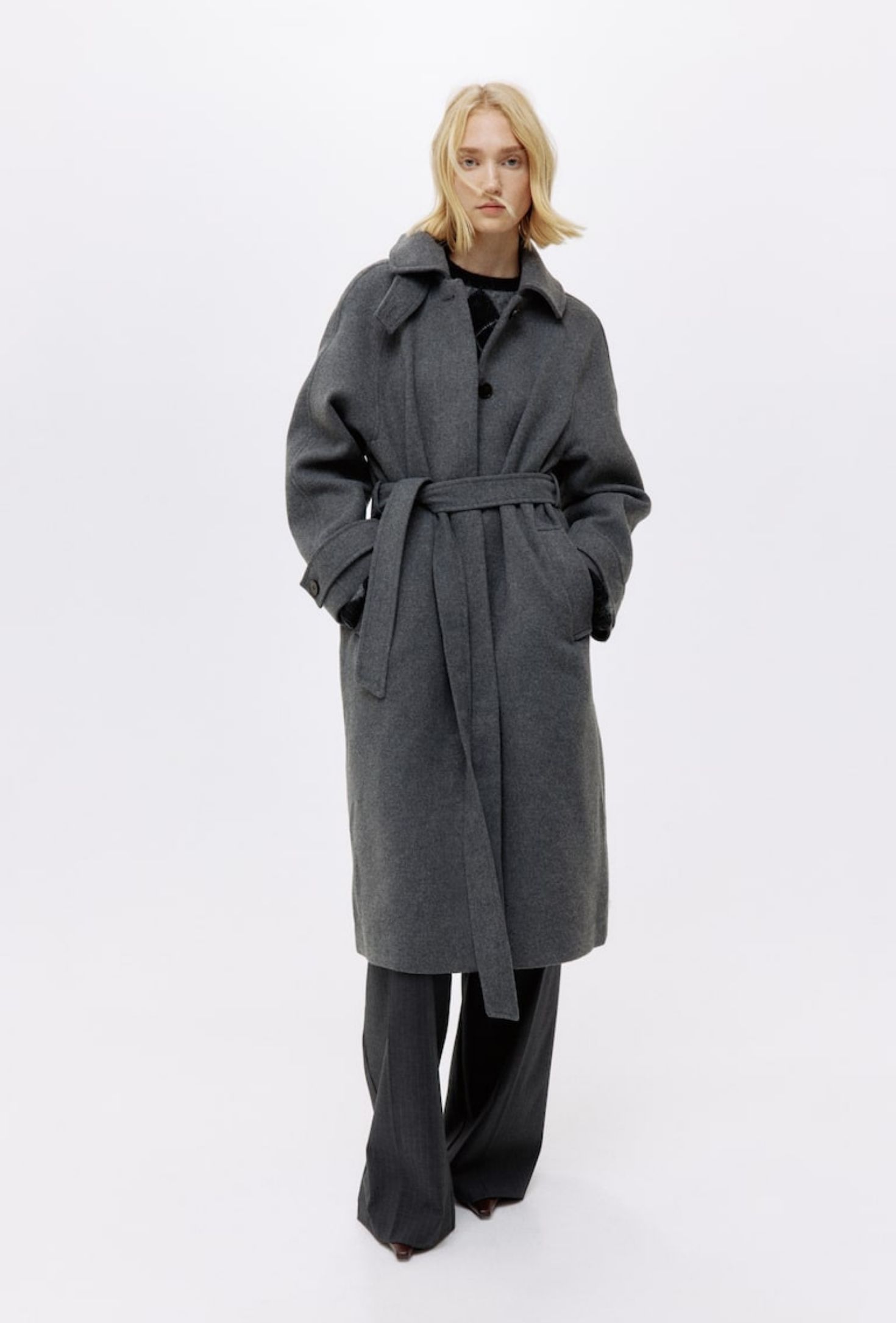 Tie-Belt Coat