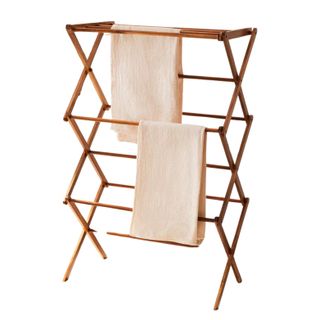 Wooden Vertical Folding Clothes Horse