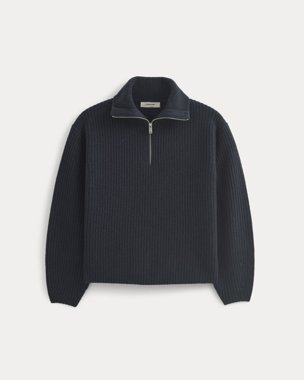 The Half-Zip Sweater in Luxe Merino | Navy - Xxs