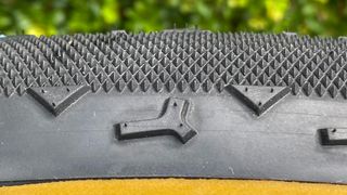 Close up view of the Challenge Grinder Tire outer tread