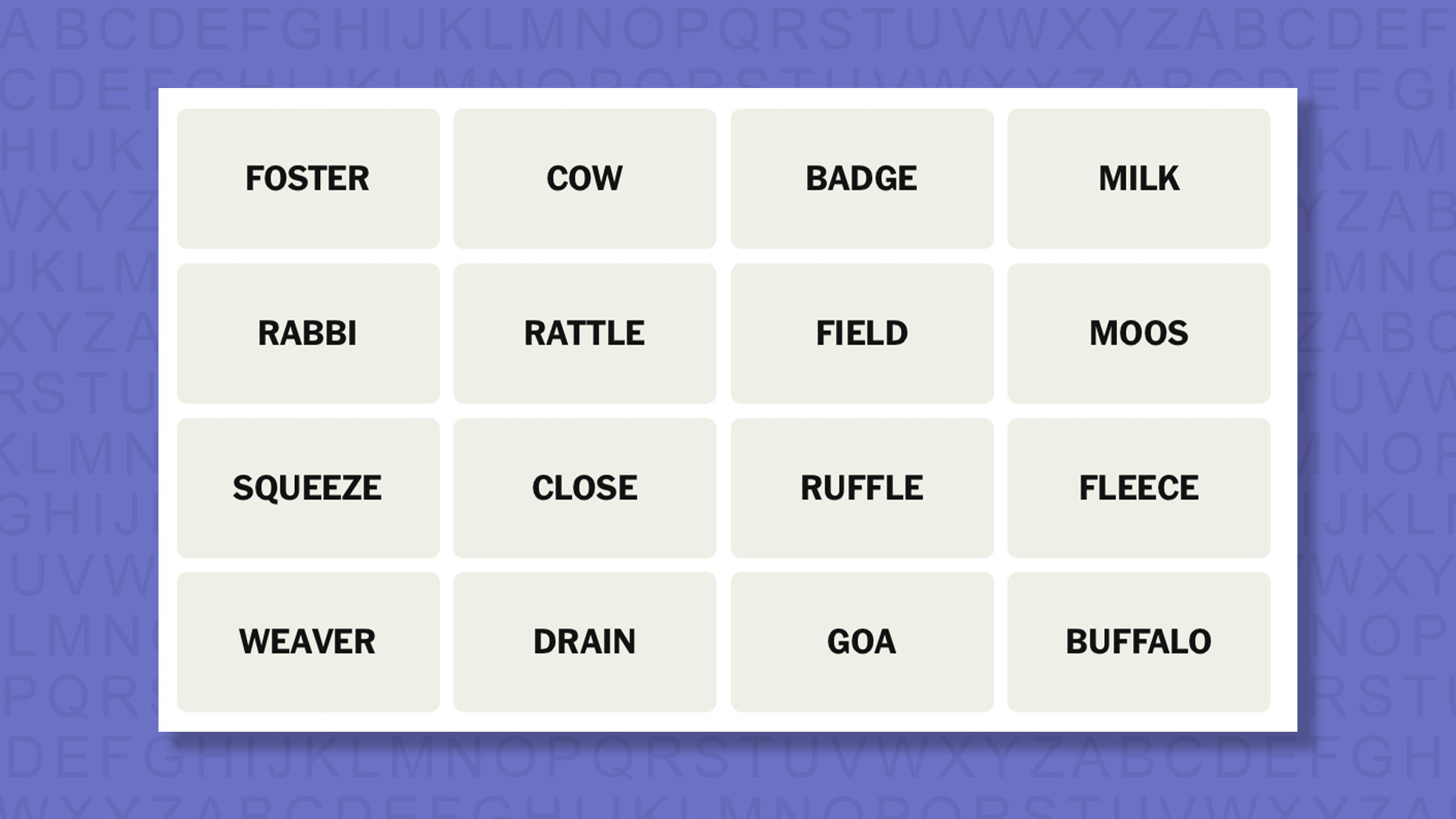 NYT Connections hints for game 960 on a purple background