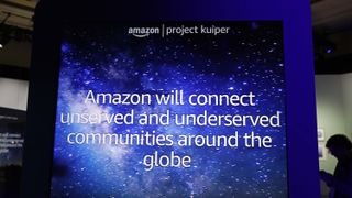 Amazon presented its Project Kuiper at the CES 2023 trade show in January 2023 in Las Vegas, Nevada. 