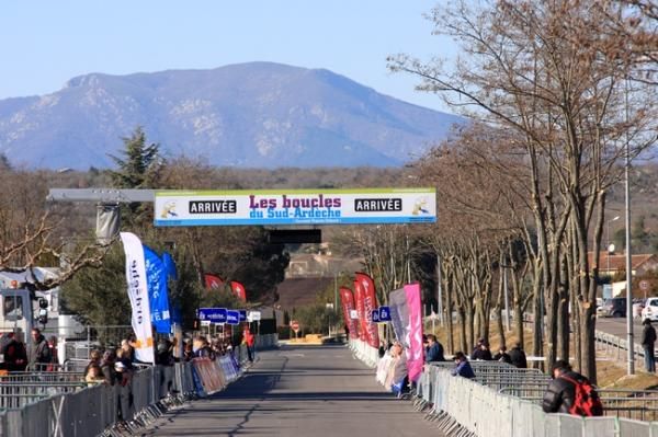 The finish line in Ruoms.
