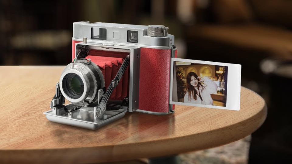 An image of the upcoming TTArtisan folding bellows camera