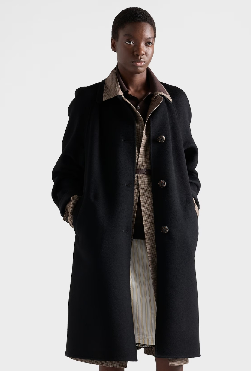 prada, Single-breasted coat