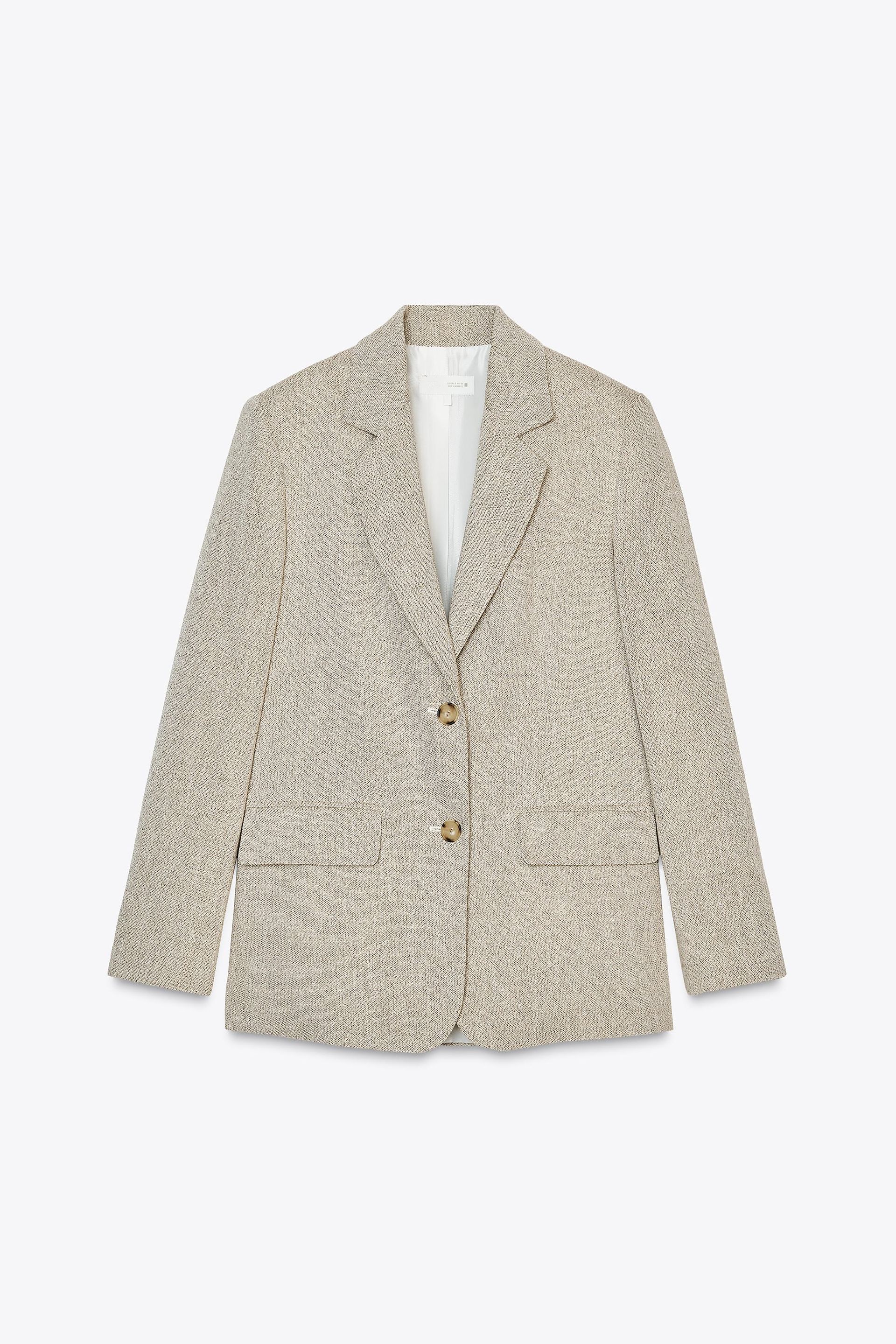 Straight Cut Shoulder Pad Blazer