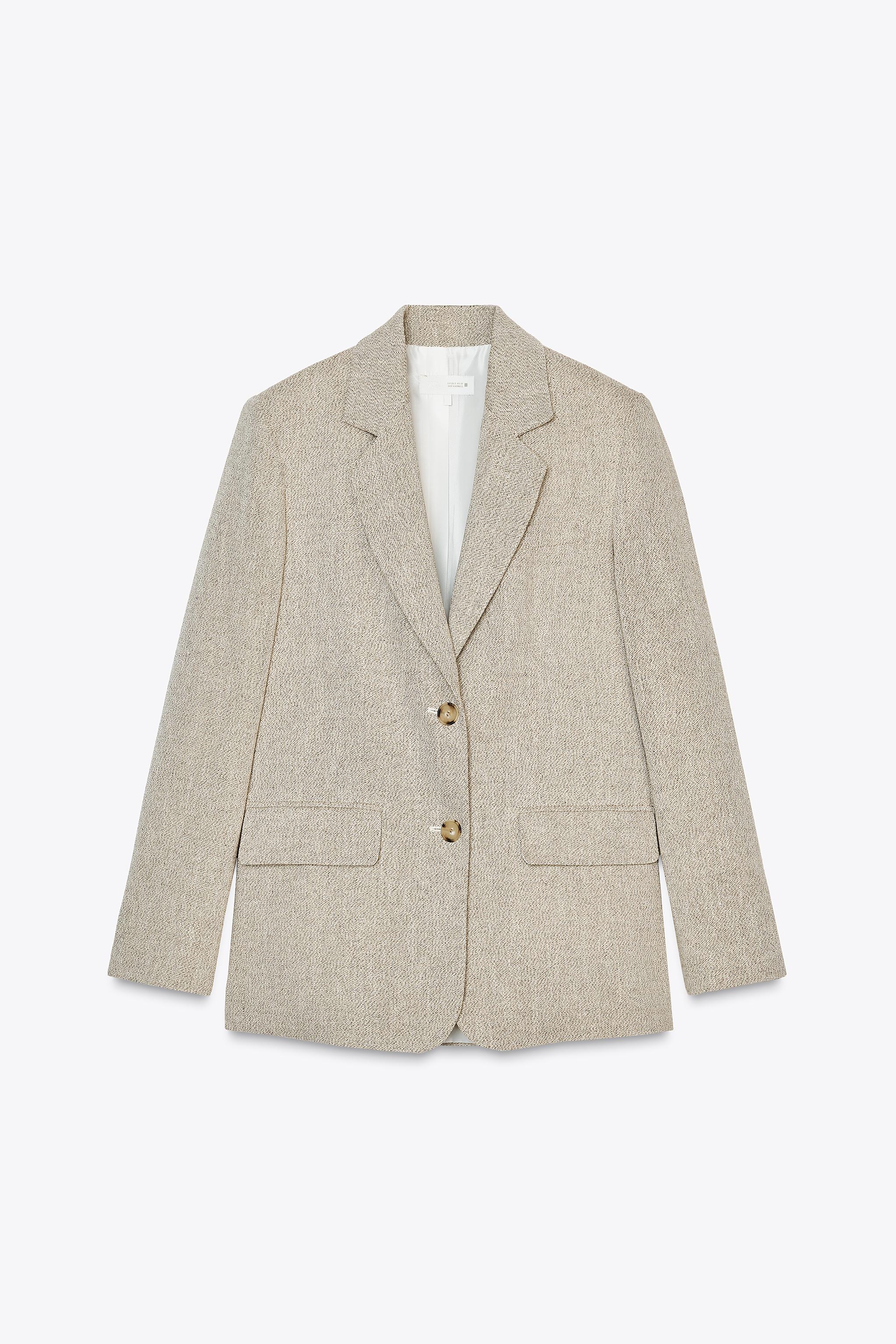 Straight Cut Shoulder Pad Blazer