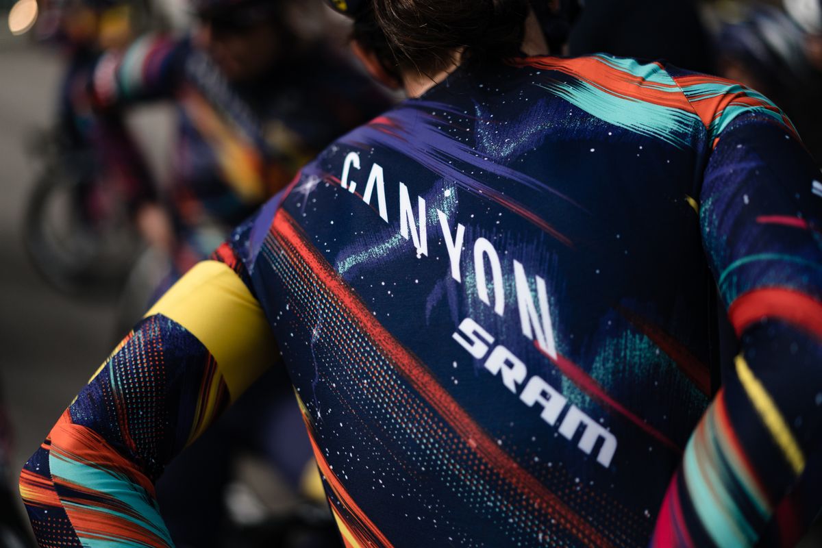 Back of new Canyon-SRAM jersey for 2021