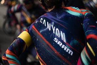 Back of new Canyon-SRAM jersey for 2021