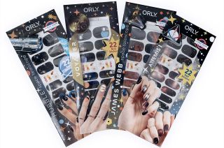 The ORLY x NASA collection also includes four sets of nail stickers feature real imagery from Webb and Hubble observatories.