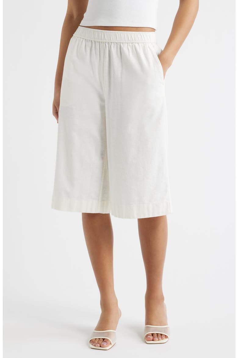 Linen Blend Culottes