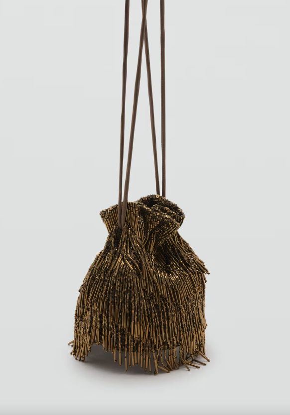 MANGO, Beaded Handbag
