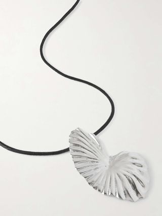 The Birth of Venus Sterling Silver and Cord Necklace