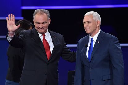 Mike Pence and Tim Kaine after their debate