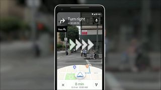 Google Maps AR navigering