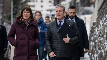 Rachel Reeves and Keir Starmer in Davos