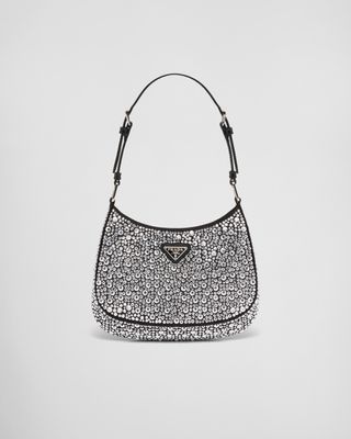 Prada Cleo Satin Bag With Crystals