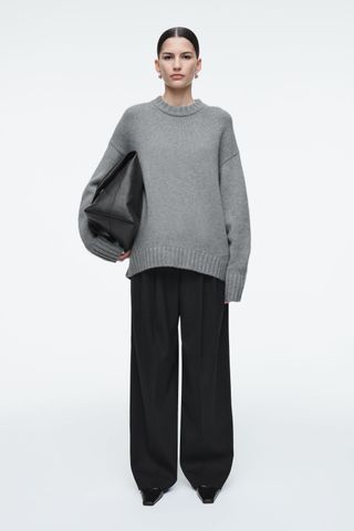 Chunky Pure Cashmere Crew-Neck Jumper