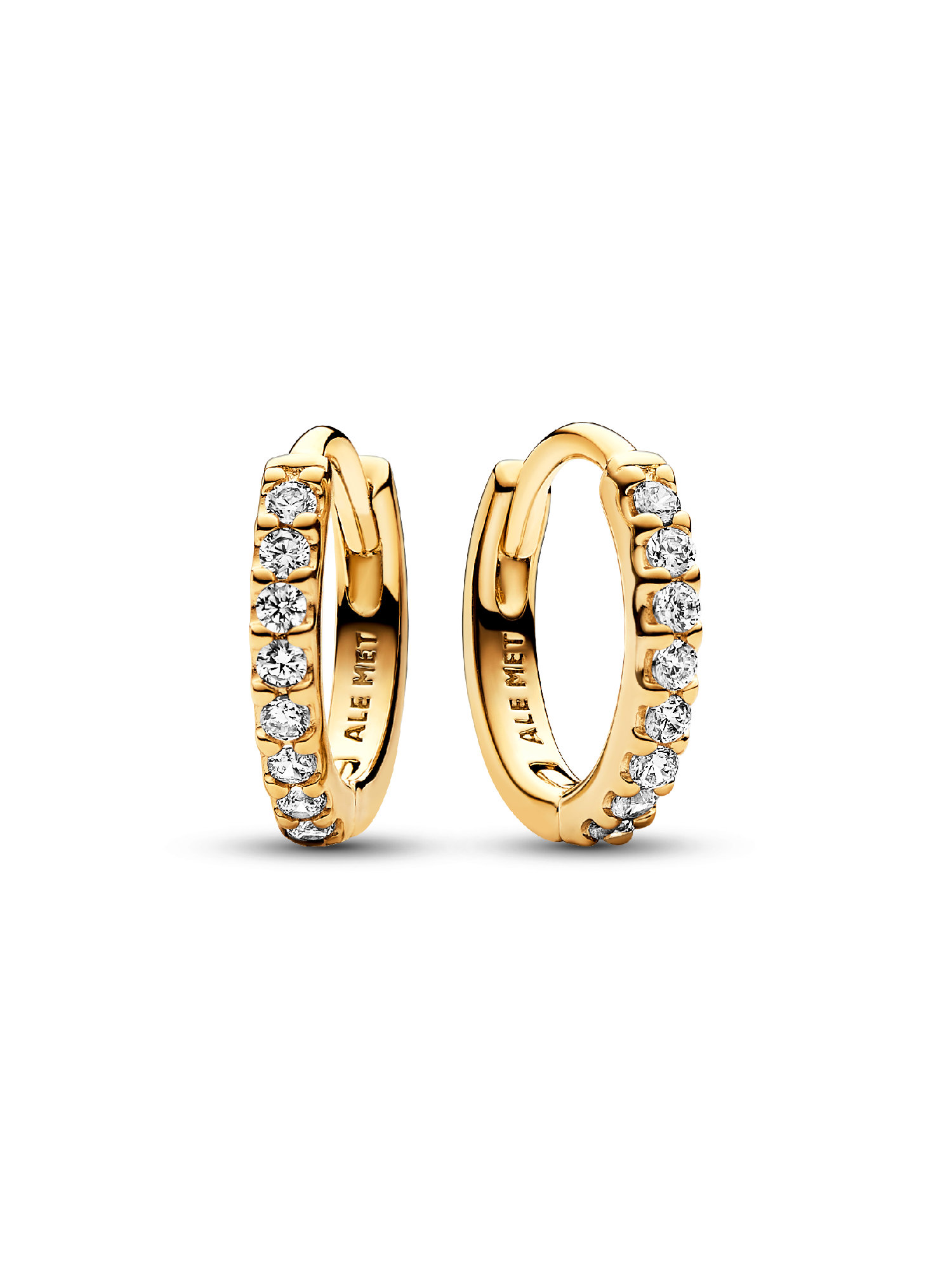 Sparkling Huggie Hoop Earrings