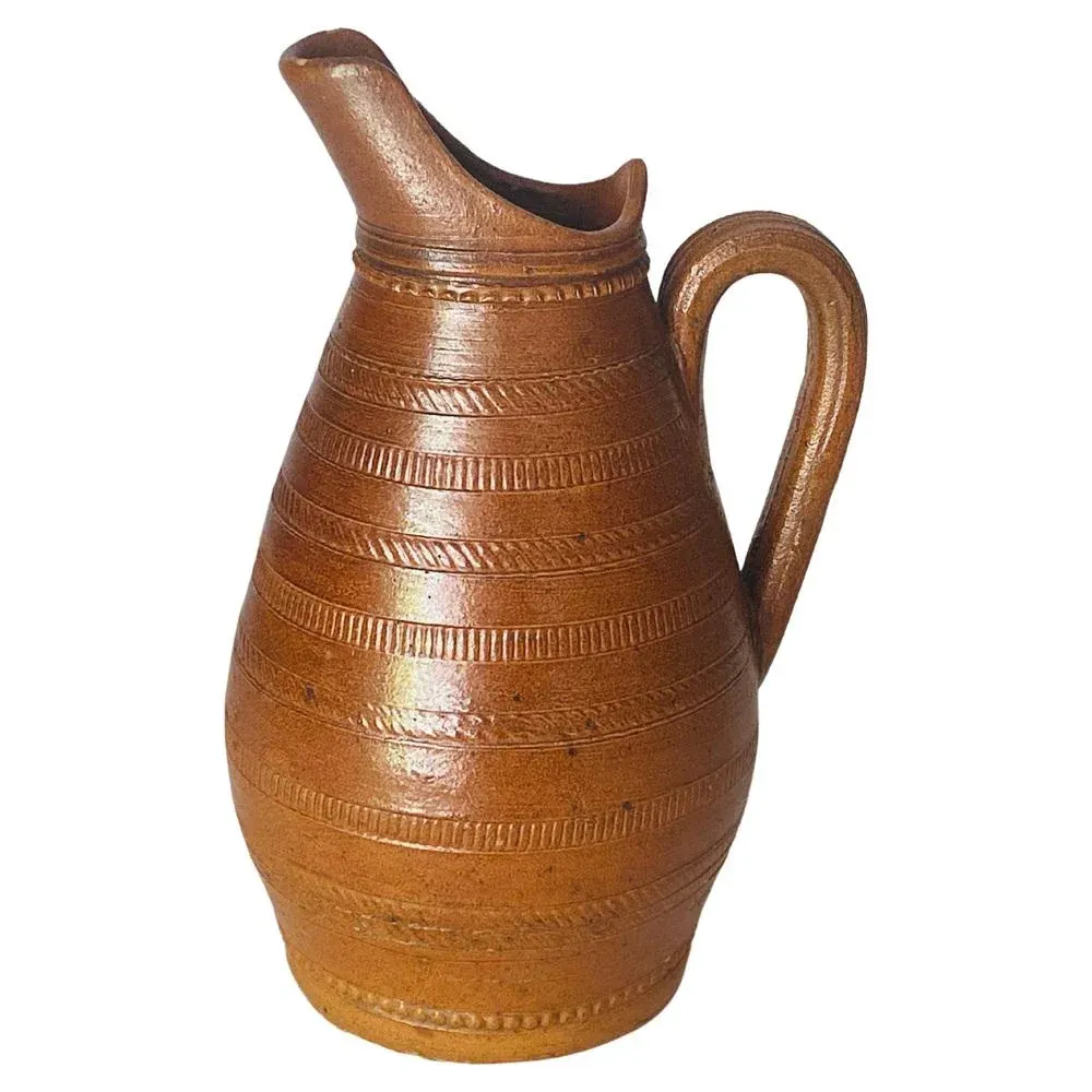 Stoneware Jug Pitcher, France, 1960s
