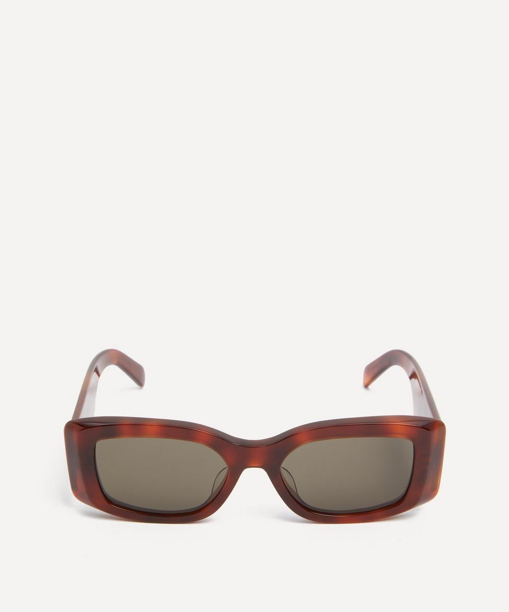 Triomphe Chunky Rectangular Sunglasses