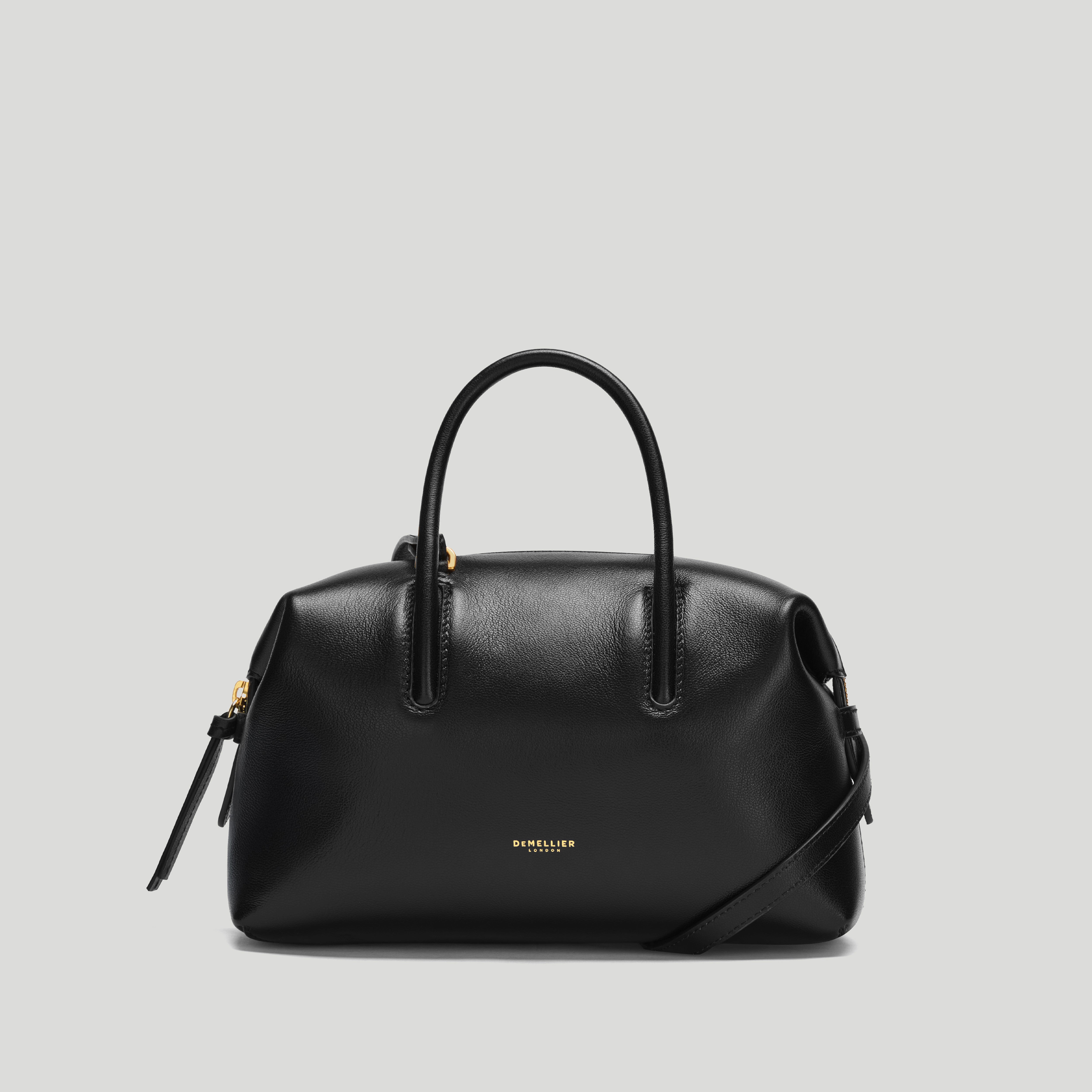 The Small Stockholm | Black Fine Grain | Demellier