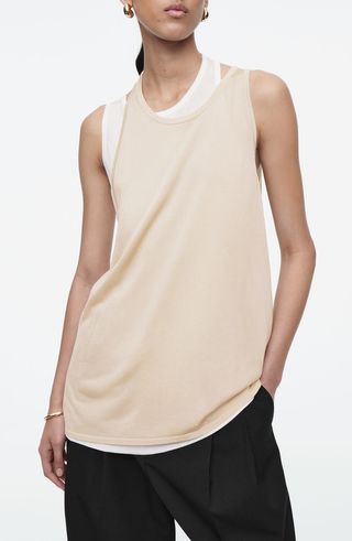 Layered Knit Tank Top