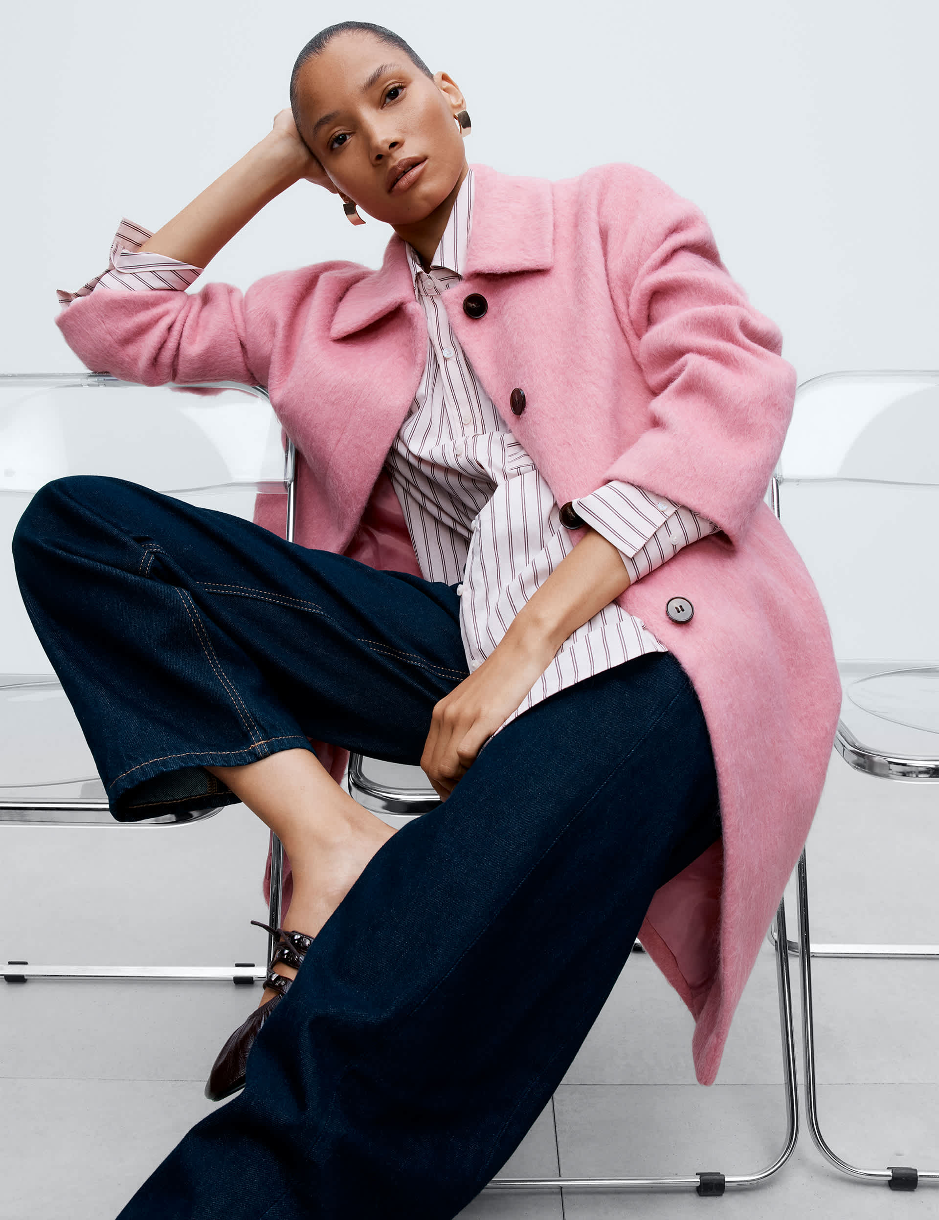 mid rise barrel jeans