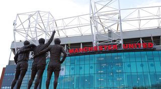 Exterior shot of Old Trafford, home stadium of Manchester United