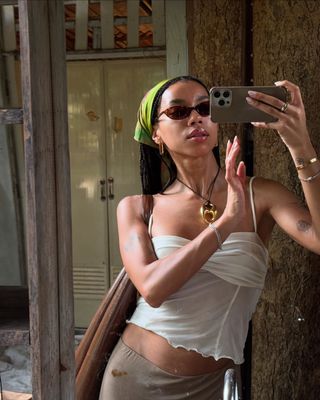 Amaka Hamelijnck takes a selfie while visiting Thailand