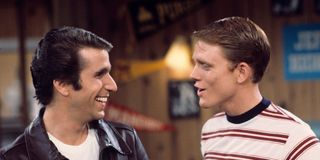 Henry Winkler and Ron Howard on Happy Days