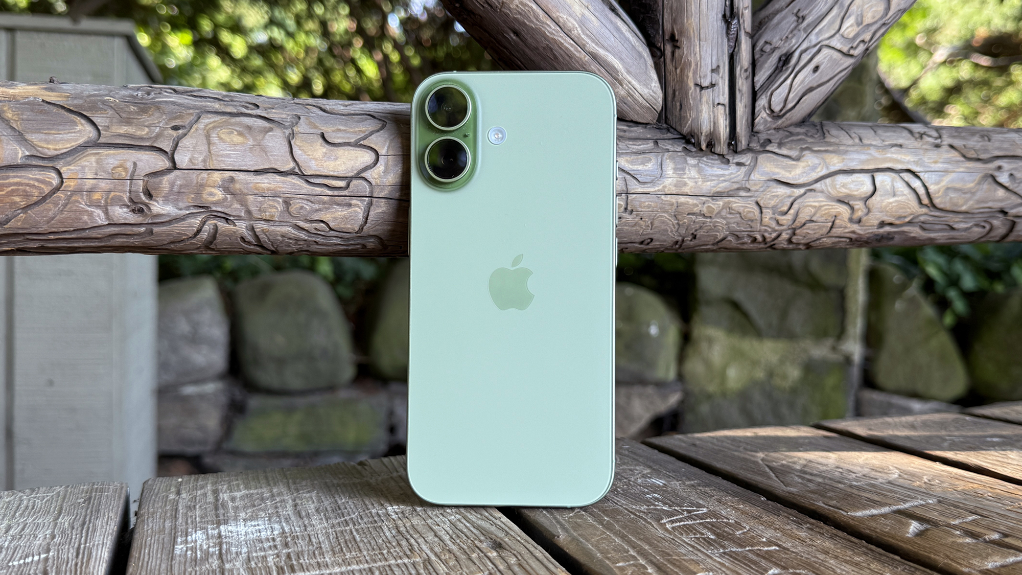 An Apple iPhone 17 from the back
