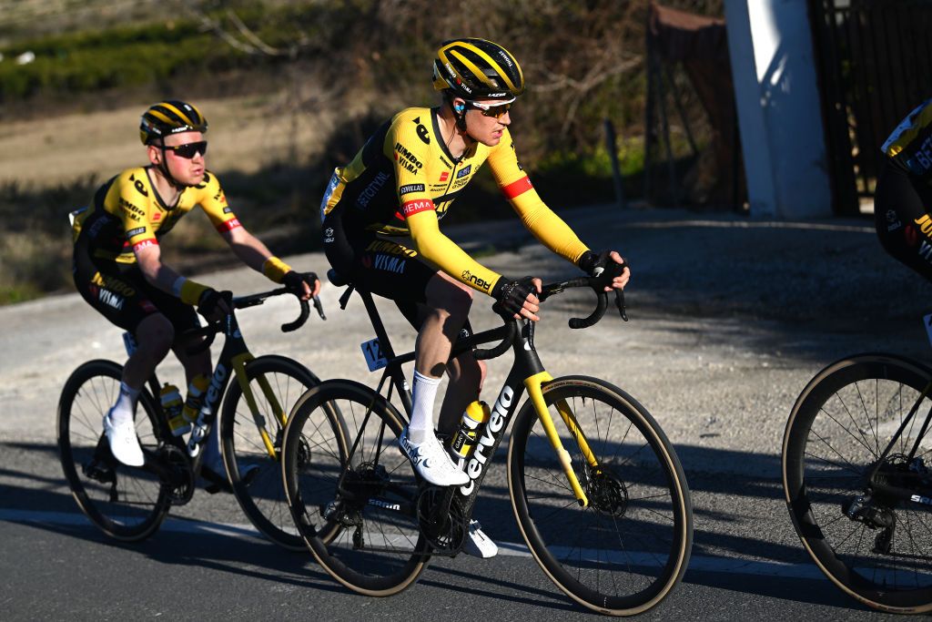 ALTO DE PINOS SPAIN FEBRUARY 02 Thomas Gloag of The United Kingdom and Team Jumbo Visma competes during the 74th Volta a la Comunitat Valenciana 2023 Stage 2 a 1782km stage from Novelda to Alto de Pinos 621m VCV2023 VoltaValenciana on February 02 2023 in Alto de Pinos Spain Photo by Dario BelingheriGetty Images