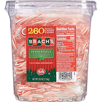 Brachs Peppermint Mini Candy Canes (260) for $18.99, at Amazon
