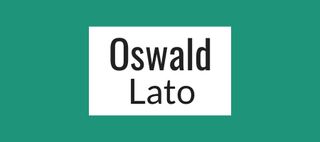 Font pairings: Oswald and Lato